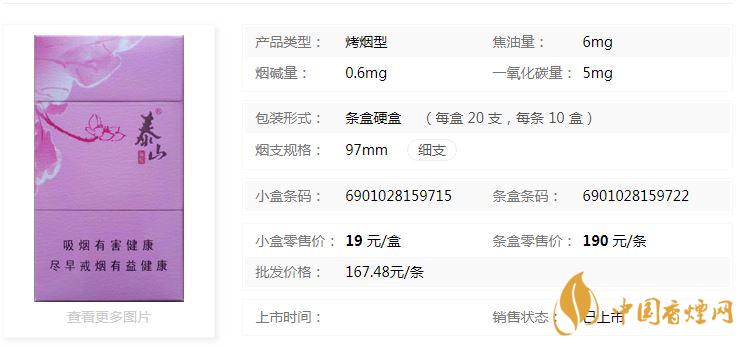 泰山顏悅多少錢一盒價格？泰山顏悅香煙價格大全2020